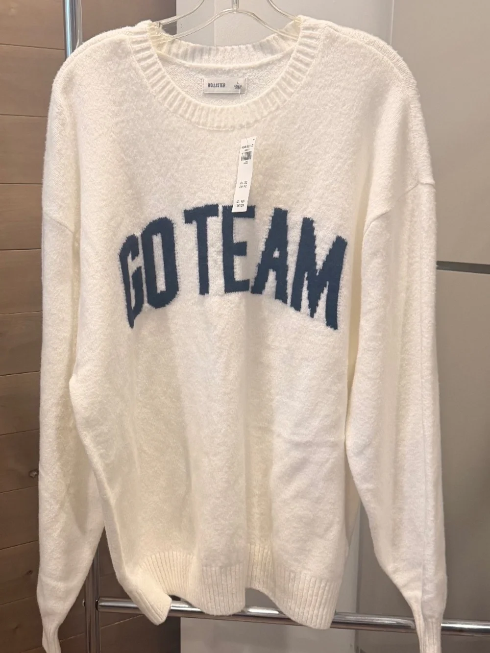 NWT Hollister GO TEAM sweater - Off Shoulder Oversized Size Large